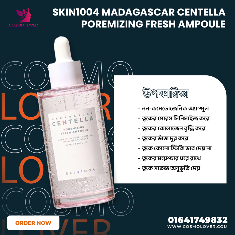 SKIN1004-Madagascar-Centella-Poremizing-Fresh-Ampoule SKIN1004 Madagascar Centella Poremizing Fresh Ampoule 50ml.MADE IN KOREA. - Image 1